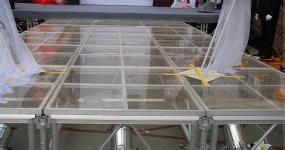 Portable Glass Acrylic Stage Platform For Performances 1.22 * 2.44M