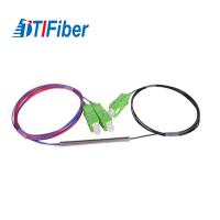 Tipo de aço divisor 1/8 do tubo da fibra ótica 1/4 de 1/2 0.9mm com o conector de SC/UPC APC
