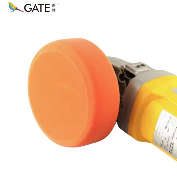Orange Sponge Wheel Advanced Durable 4 Inch Polishing Tool For Multi Surface Use