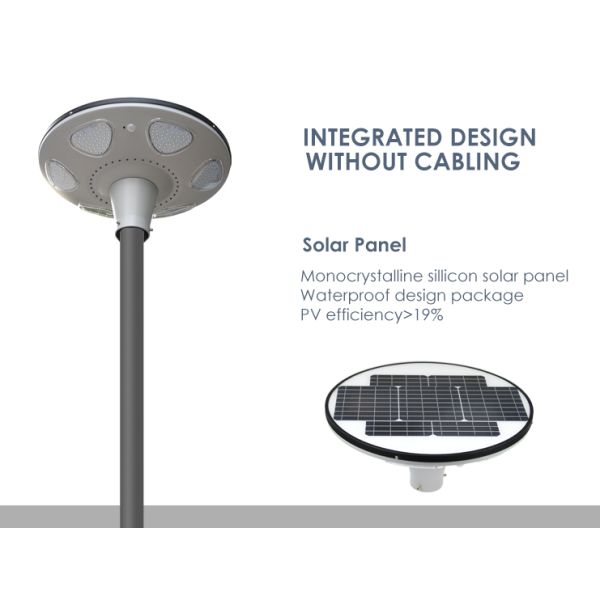 Remote Control IP65 Round Solar Garden Lights