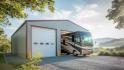 Outside Portable Rv Storage Canopy Car Parking Tent Carport Garage Building