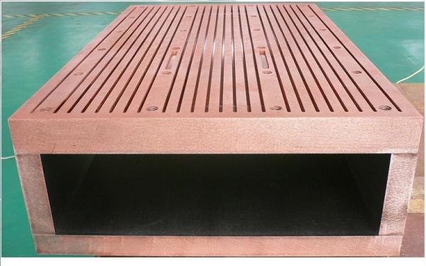 wide and narrow H beam and I beam Copper mould plate applying for CCM