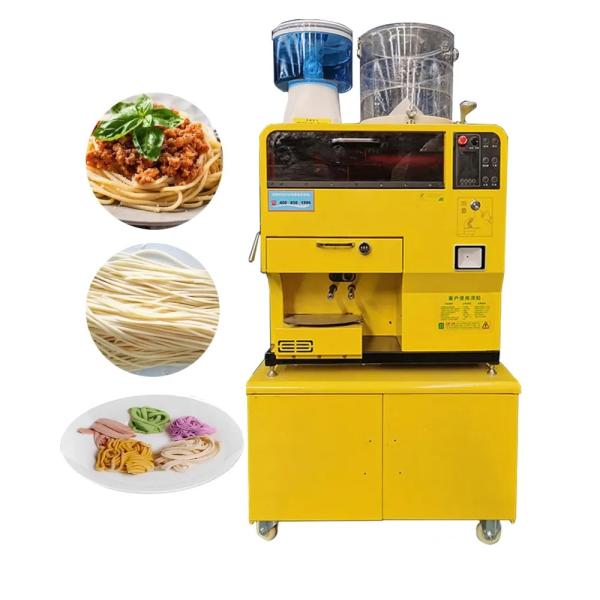 Amarelo 304 aço inoxidável Full Automatic Noodle Maker Commercial Case de madeira embalagem