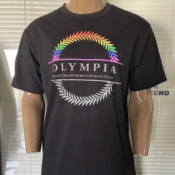 Custom Digital Printing Men's T-Shirt in Breathable Cotton Fabric for F1 Clothes