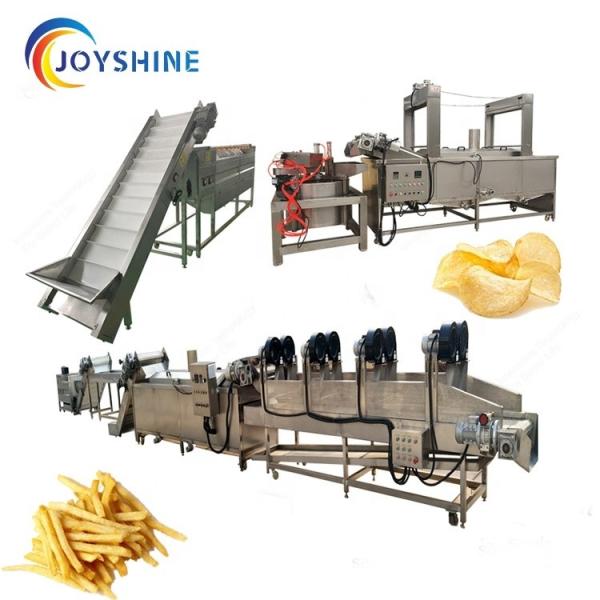 Equipamento totalmente automático de processamento de batatas fritas frescas, de capacidade entre 50 e 1000 kg/h