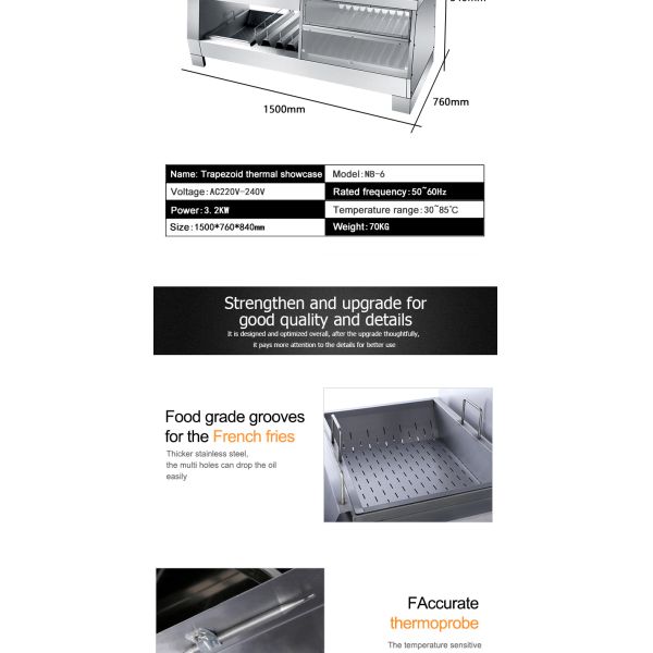 3 в 1 комбинированный шкаф для еды отопление дисплей нержавеющая сталь акриловый столешницы коммерческий