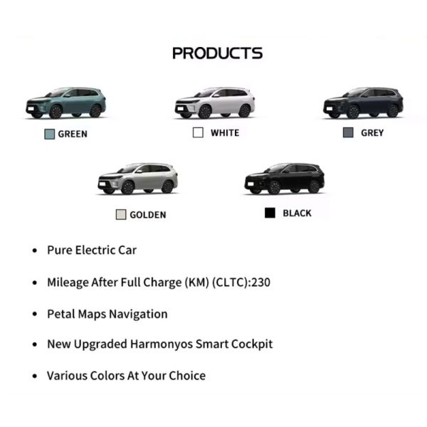 Auto M7 AWD Electric SUV with Extended-range Battery and Left Hand Driver Steering