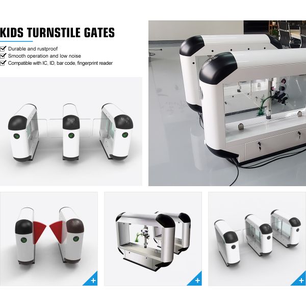 RFID Card SS304 Facial Swing Barrier Gate For School kindergarten Amusement Park