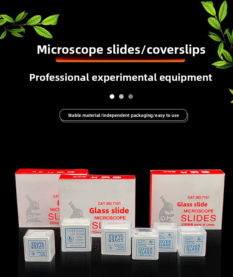 Frosted Surfaces Slides 7101 7105 Coverslips Microscope Glass Slides Polished Non-Chemically