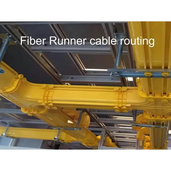Fiber Optic Cable Duct System Yellow Duct Yellow Fiber Duct