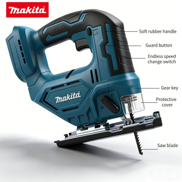 340w 3300RPM Makita Jigsaw 18V Wireless Electric Saw Carpentry Tools