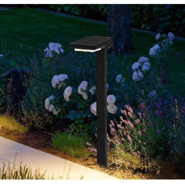 Solar Powered LED Stake Lights with Auto On/Off 6 Pcs LED IP65 Waterproof