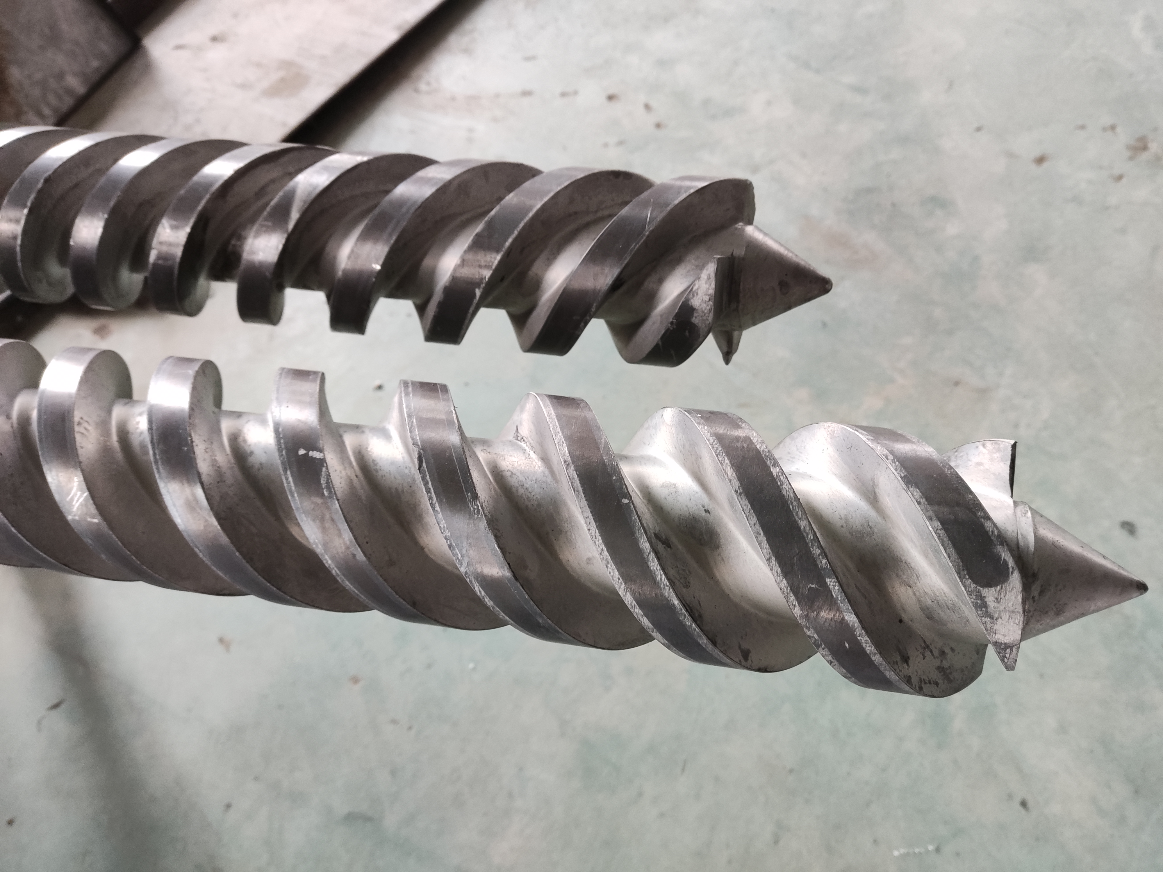 PE HDPE PVC пластиковый конический двойной винтовой ствол для домашней сельскохозяйственной промышленности