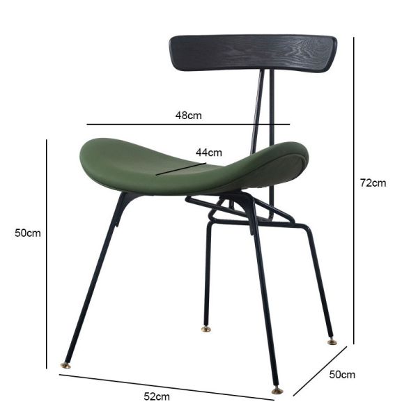 Nordic Industrial Style Instagram Dining Chairs Iron Light Luxury Backrest Chairs Restaurant Chairs