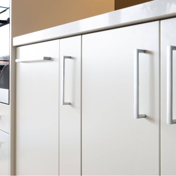 White Rose Gold Lacquer Kitchen Complete Set Modern Kitchen Cabinets