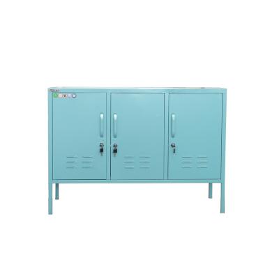 Colorful Bedroom Small Metal Storage Cabinet with 4 Feet