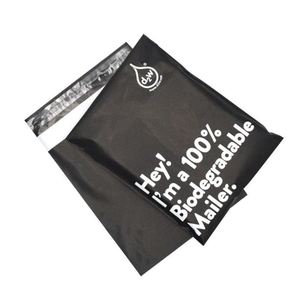 Biodegradable Mailing Bag Compost Courier Bag PLA+PBAT Vegetable Starch Postal Packaging Bag Clothing Express Bag Logo