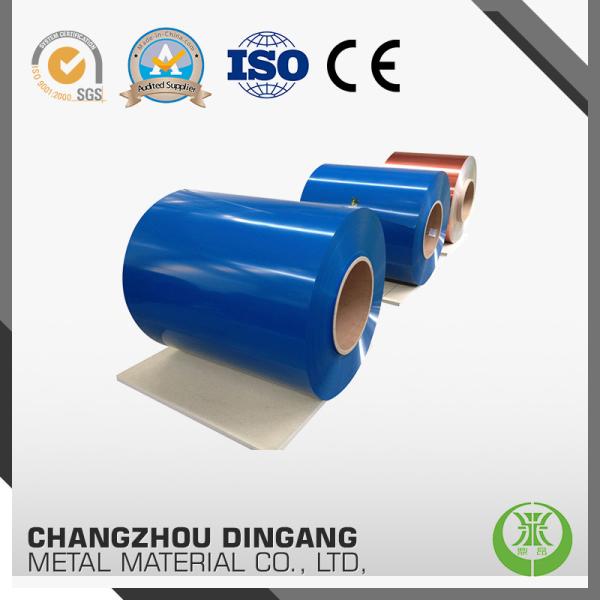 PVDF Paint Coating 0.50mm Thickness Color Coated Aluminum Coil Pre-painted Aluminum Plate Used For Roofing Construction