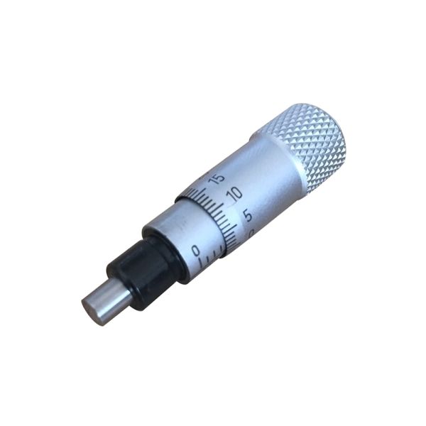 Accuracy 0-6.5mm Small Micrometer Head with Plain Stem and Flat Measuring Face