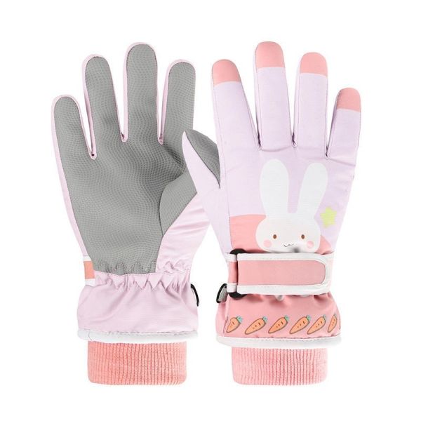 Autumn Full Finger Kids Winter Gloves Waterproof Windproof Touchscreen Ski Mittens Cold Weather Breathable Insulated