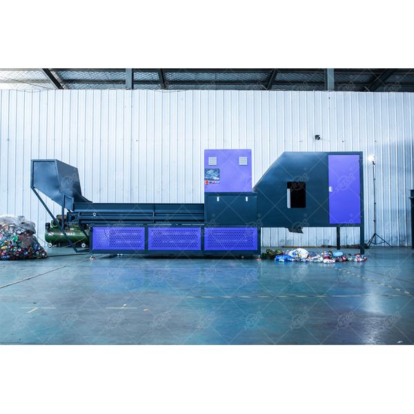 Metal Cans Sorter Bottles Separator Plastic Color Optical Sorter Automatic Recycling Sorting Machine For Waste