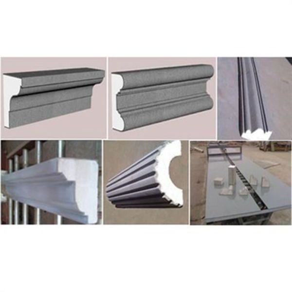 Eps decorative moulding for exterior wall of house. EPS decorative lines