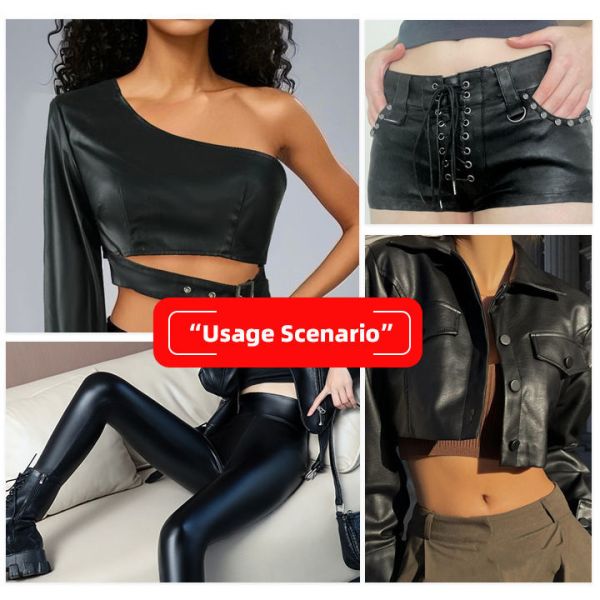 PVC peau d'agneau Grain Faux cuir étirer Nocturne étanche