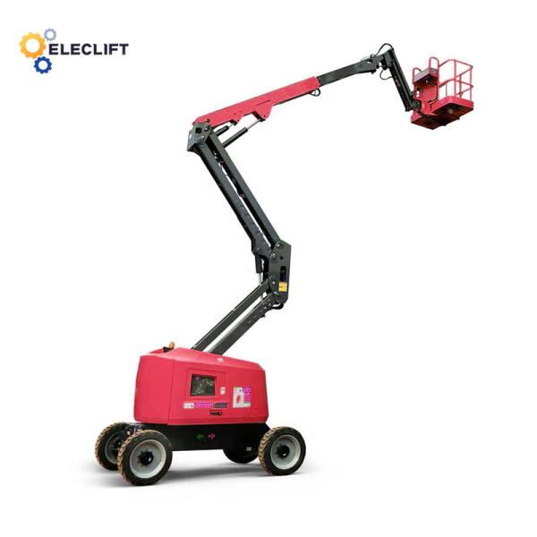 Impact Steel Telescopic Boom Lift 8km/h Speed 29m Working Height With Solid Tires