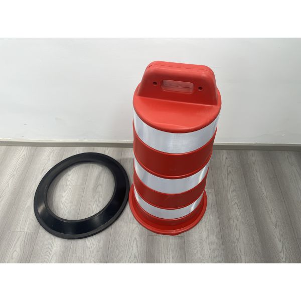 FZT3 Barriers 900mm South American 6.9kgs Traffic Drum Barrels Crash Safety Traffic Barrel Road Orange Barrier Heavy Duty 