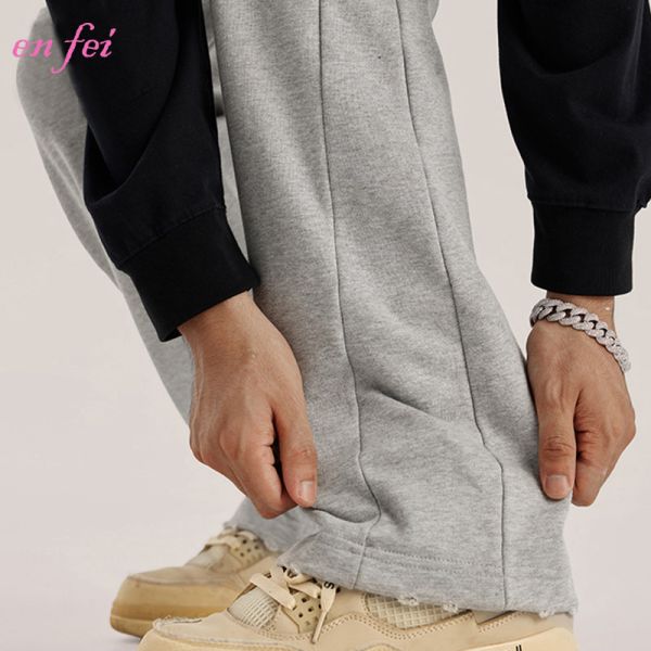 Custom New Arrival Fashion Street Casual Flare Leg Pants Casual Men Jogger Stacked Flare Sweat Pants