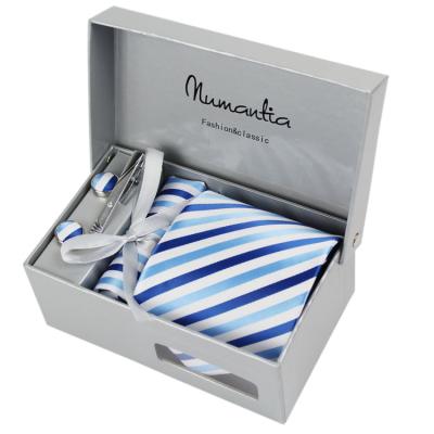 Polyester necktie jacquard set