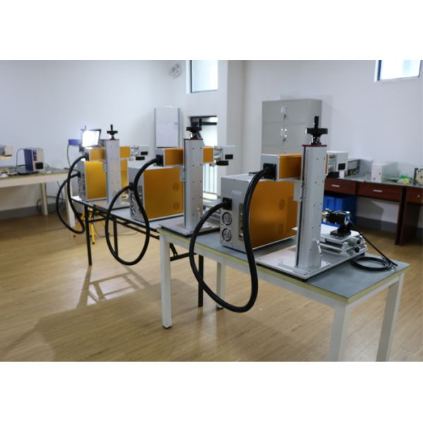 Low Power Fiber EZCAD Laser Marking Machine With Rotary Metal Stainless Steel Tube