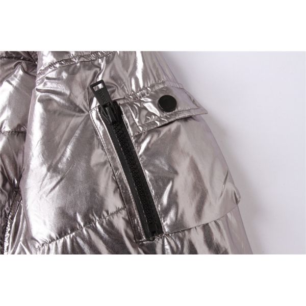 Double Cuff Ladies High Shine Coats And Jackets Clothing 100% Polyester