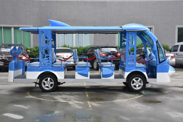 72V 5KW DC System 14 Passengers Cheap Electric Sightseeing Bus Cartoon Design Electric Car