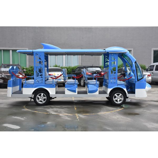 Dolphin Style Design 14 Seater Electric Mini Tourist Bus for Sightseeing