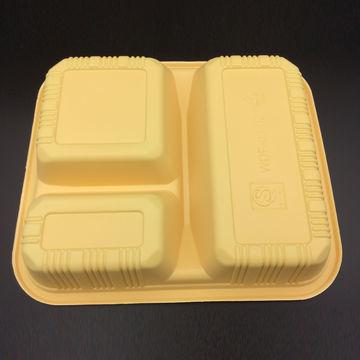 3 Compartment Plastic Packaging Box Food Tray Take Away Salad Food Container Tray Plastic Disposable Food Container