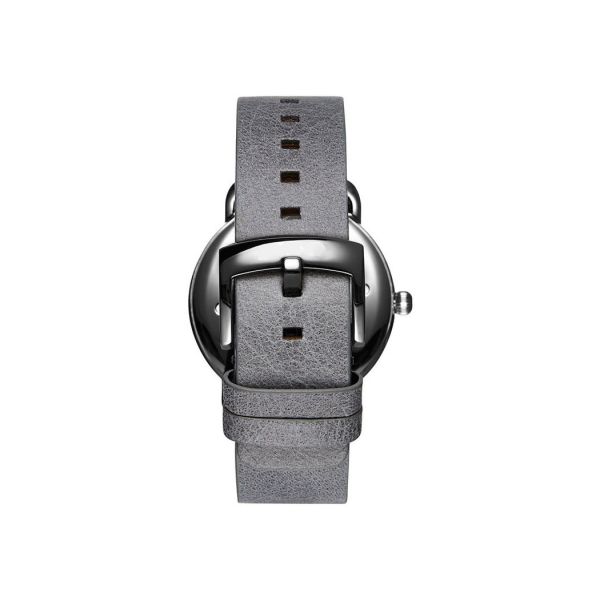 Water Resistant Luxury Stainless Steel Wrist Watch With Leather Band