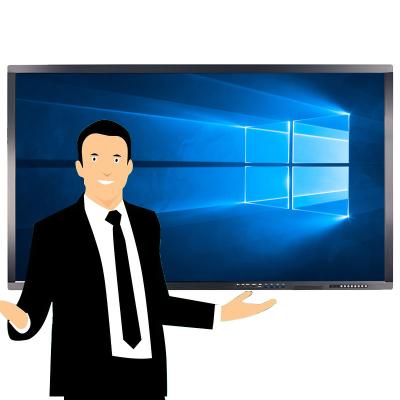 Mur - écran plat interactif de bâti avec l'unité centrale de traitement i3/i5/i7 et OS d'Android le double