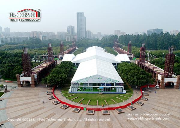Huge Marquee Tent Structure System For Car Exhibition Show / White Party Tent