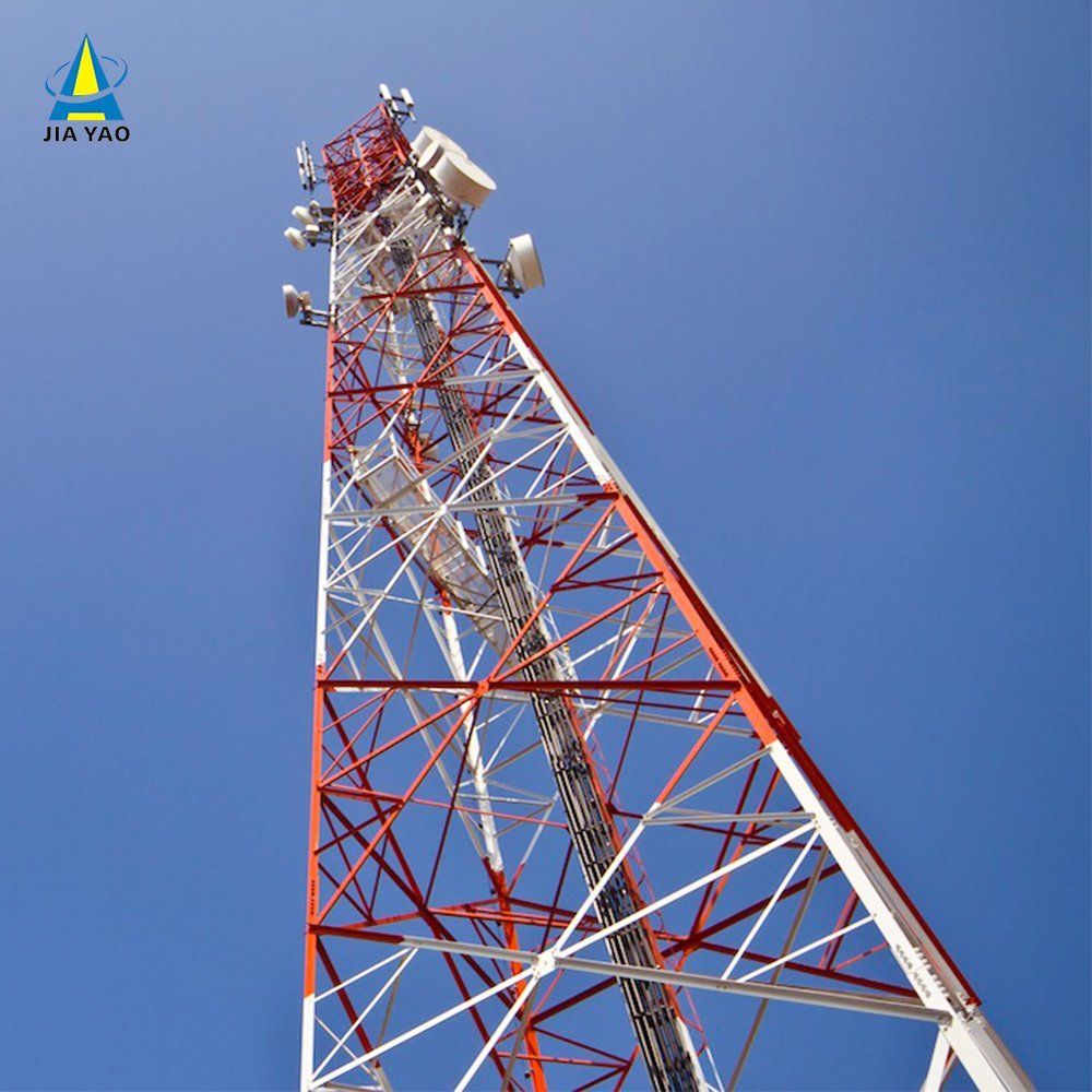 IP65 Weatherproof 4 Leg Lattice Tower Wind Resistant For Outdoor 5G Base Station