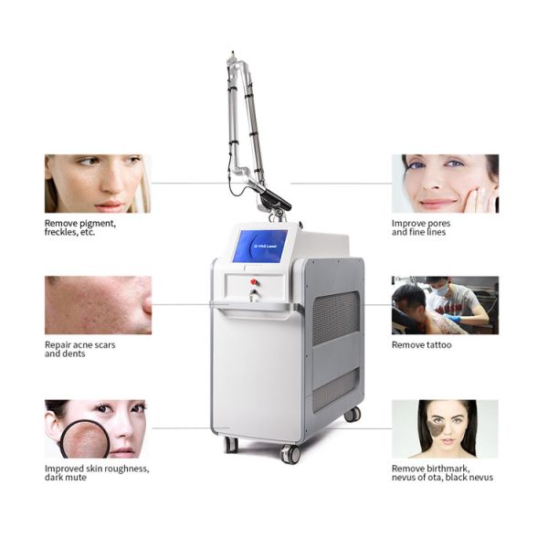 Máquina de eliminación de tatuajes con láser de picosegundos 532nm 755nm 1064nm