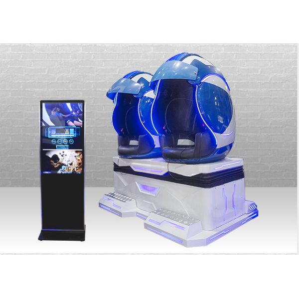 2 Seats Simulator Roller Coaster Sparta 9D VR Egg Cinema