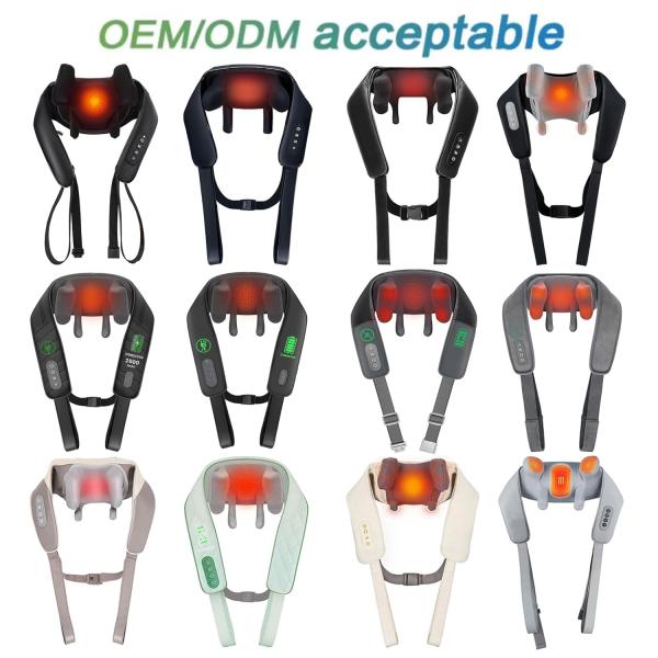 Electric Vibration Neck and Shoulder Massager Pulse Massager Kneading Shoulder Massager