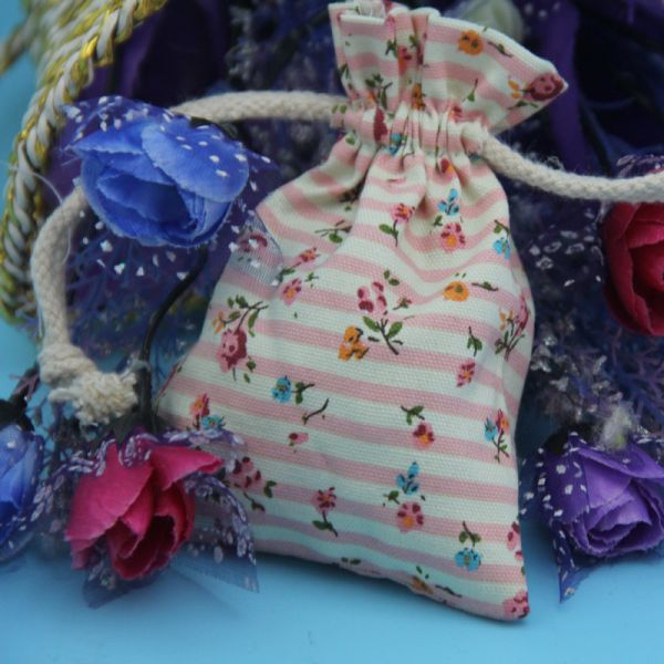 мешок наушников хлопка Drawstring цвета 8x12cm Pantone