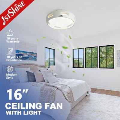 Pequeno ventilador de teto branco de 16 de purificação de ar com motor de cobre e certificado REACH