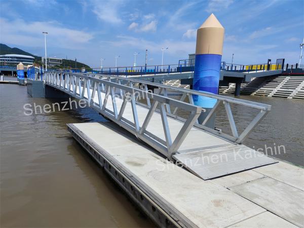 Marina Boat Aluminum Floating Docks Pile Guide Pontoon Pier Customized Height