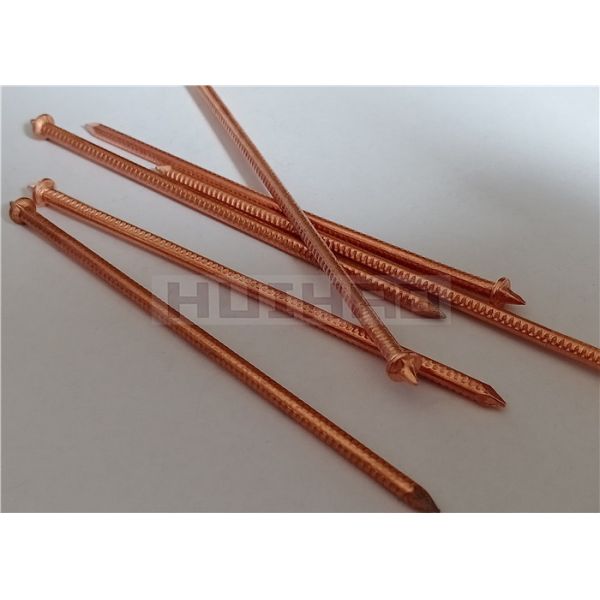 Copper Plated Steel Welding Insulation Pins 3x110mm For Ship Bulkhead Insulation