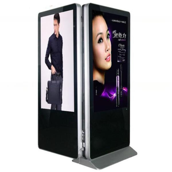 floor stand 49 inch double sided LCD display digital signage advertising kiosk