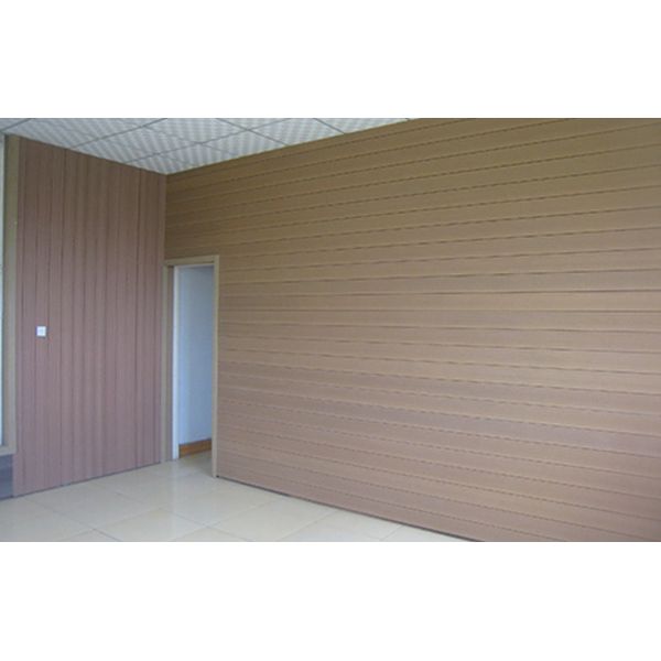 Interior / Exterior WPC Wall Cladding Brown For House Decoration