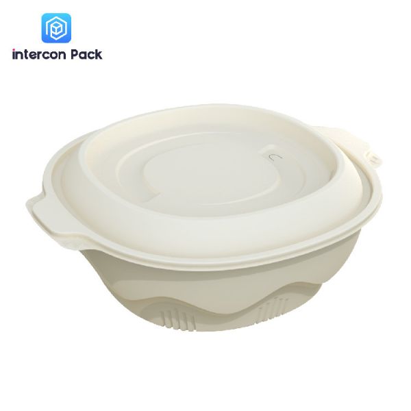 Bagasse Cornstarch Disposable Plates Eco Friendly For Food Packaging